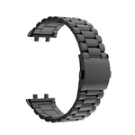 Three-bead Flat Buckle Stainless Steel Watch Band, For OPPO Watch 3 Pro, For OPPO Watch 3