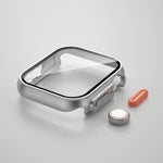 For Apple Watch Series 9 / 8 / 7 45mm Film PC Watch Case with Detachable Button, For Apple Watch Series 9 / 8 / 7 45mm