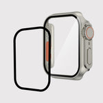 For Apple Watch Series 9 / 8 / 7 45mm Film PC Watch Case with Detachable Button, For Apple Watch Series 9 / 8 / 7 45mm