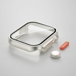 For Apple Watch Series 9 / 8 / 7 45mm Film PC Watch Case with Detachable Button, For Apple Watch Series 9 / 8 / 7 45mm