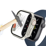 For Apple Watch Series 9 / 8 / 7 45mm Film PC Watch Case with Detachable Button, For Apple Watch Series 9 / 8 / 7 45mm