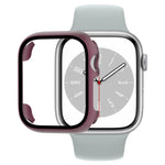 غطاء ساعة من PC مع فيلم زجاج مقسى، لساعة Apple Watch السلسلة 9 / 8 / 7 41مم، لساعة Apple Watch السلسلة 9 / 8 / 7 45مم