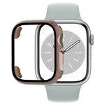 غطاء ساعة من PC مع فيلم زجاج مقسى، لساعة Apple Watch السلسلة 9 / 8 / 7 41مم، لساعة Apple Watch السلسلة 9 / 8 / 7 45مم