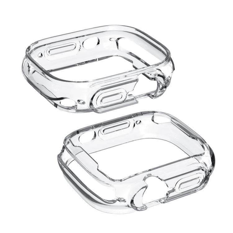 Half-inclusive Transparent TPU Protective Case For Apple Watch Ultra 1 / 2 / 3 49mm, For Apple Watch Ultra 1 / 2 / 3 49mm