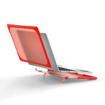 غطاء حماية للابتوب بلونين من TPU + PC مقاوم للسقوط، لماك بوك إير 13.6 بوصة A2681 2022 / M3 2024 A3113 / M4 2025 A3240