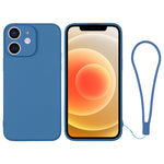 Silicone Phone Case with Wrist Strap, For iPhone 12 mini, For iPhone 12, For iPhone 12 Pro, For iPhone 12 Pro Max