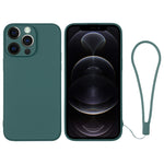 Silicone Phone Case with Wrist Strap, For iPhone 12 mini, For iPhone 12, For iPhone 12 Pro, For iPhone 12 Pro Max