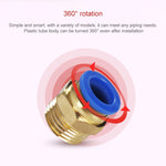 PC6-04 LAIZE 2pcs PC Male Thread Straight Pneumatic Quick Fitting Connector, PC4-01 (10pcs), PC4-02 (10pcs), PC4-M5 (10pcs), PC6-01 (10pcs), PC6-02 (10pcs), PC6-03 (10pcs), PC6-04 (2pcs), PC6-M5 (10pcs), PC8-01 (10pcs), PC8-02 (10pcs), PC8-03 (10pcs)  ...