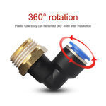 PL6-04 LAIZE 2pcs Male Thread Elbow Pneumatic Quick Fitting Connector, PL4-01 (10pcs), PL4-02 (10pcs), PL4-M5 (10pcs), PL6-01 (10pcs), PL6-02 (10pcs), PL6-03 (10pcs), PL6-04 (2pcs), PL6-M5 (10pcs), PL8-01 (10pcs), PL8-02 (10pcs), PL8-03 (10pcs)        ...