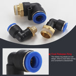 PL6-04 LAIZE 2pcs Male Thread Elbow Pneumatic Quick Fitting Connector, PL4-01 (10pcs), PL4-02 (10pcs), PL4-M5 (10pcs), PL6-01 (10pcs), PL6-02 (10pcs), PL6-03 (10pcs), PL6-04 (2pcs), PL6-M5 (10pcs), PL8-01 (10pcs), PL8-02 (10pcs), PL8-03 (10pcs)        ...