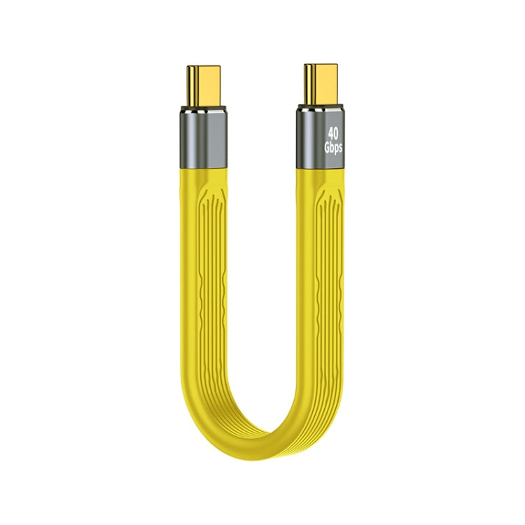 كابل بيانات مرن FPC USB-C/Type-C إلى USB-C/Type-C بقوة 100W وسرعة 40Gbps، الطول: 13.8 سم