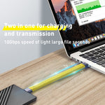 كابل بيانات مرن FPC USB-C/Type-C إلى USB-C/Type-C بقوة 100W وسرعة 40Gbps، الطول: 13.8 سم