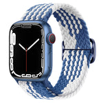 Buckle Nylon Braided Watch Band, For Apple Watch Ultra 49mm / Series 8&7 45mm / SE 2&6&SE&5&4 44mm / 3&2&1 42mm