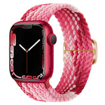 Buckle Nylon Braided Watch Band, For Apple Watch Ultra 49mm / Series 8&7 45mm / SE 2&6&SE&5&4 44mm / 3&2&1 42mm