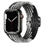 Buckle Nylon Braided Watch Band, For Apple Watch Ultra 49mm / Series 8&7 45mm / SE 2&6&SE&5&4 44mm / 3&2&1 42mm