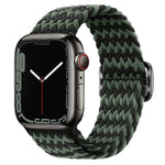 Buckle Nylon Braided Watch Band, For Apple Watch Series 8&7 41mm / SE 2&6&SE&5&4 40mm / 3&2&1 38mm, For Apple Watch Series 8&7 41mm / SE 2