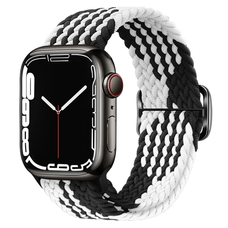 Buckle Nylon Braided Watch Band, For Apple Watch Series 8&7 41mm / SE 2&6&SE&5&4 40mm / 3&2&1 38mm, For Apple Watch Series 8&7 41mm / SE 2