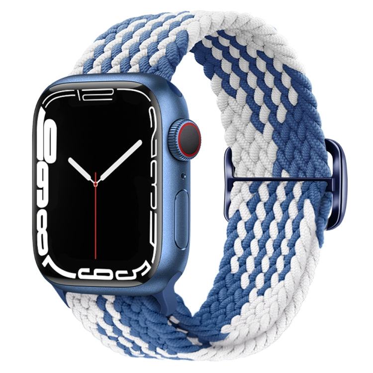 Buckle Nylon Braided Watch Band, For Apple Watch Series 8&7 41mm / SE 2&6&SE&5&4 40mm / 3&2&1 38mm, For Apple Watch Series 8&7 41mm / SE 2