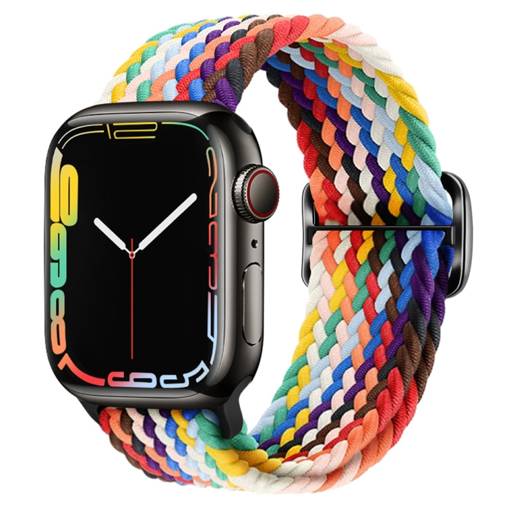 Buckle Nylon Braided Watch Band, For Apple Watch Series 8&7 41mm / SE 2&6&SE&5&4 40mm / 3&2&1 38mm, For Apple Watch Series 8&7 41mm / SE 2