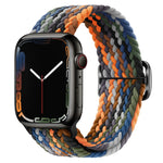 Buckle Nylon Braided Watch Band, For Apple Watch Series 8&7 41mm / SE 2&6&SE&5&4 40mm / 3&2&1 38mm, For Apple Watch Series 8&7 41mm / SE 2