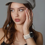 English Letters Silicone Watch Band, For Apple Watch Ultra 49mm / Series 8&7 45mm / SE 2&6&SE&5&4 44mm / 3&2&1 42mm, For Apple Watch Series 8&7 41mm / SE 2&6&SE&5&4 40mm / 3&2&1 38mm