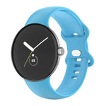 For Google Pixel Watch 4 / 3 / 2 / 1 41mm Single Color Silicone Watch Band, Man, Women