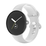 For Google Pixel Watch 4 / 3 / 2 / 1 41mm Single Color Silicone Watch Band, Man, Women