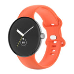 For Google Pixel Watch 4 / 3 / 2 / 1 41mm Single Color Silicone Watch Band, Man, Women