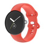 For Google Pixel Watch 4 / 3 / 2 / 1 41mm Single Color Silicone Watch Band, Man, Women