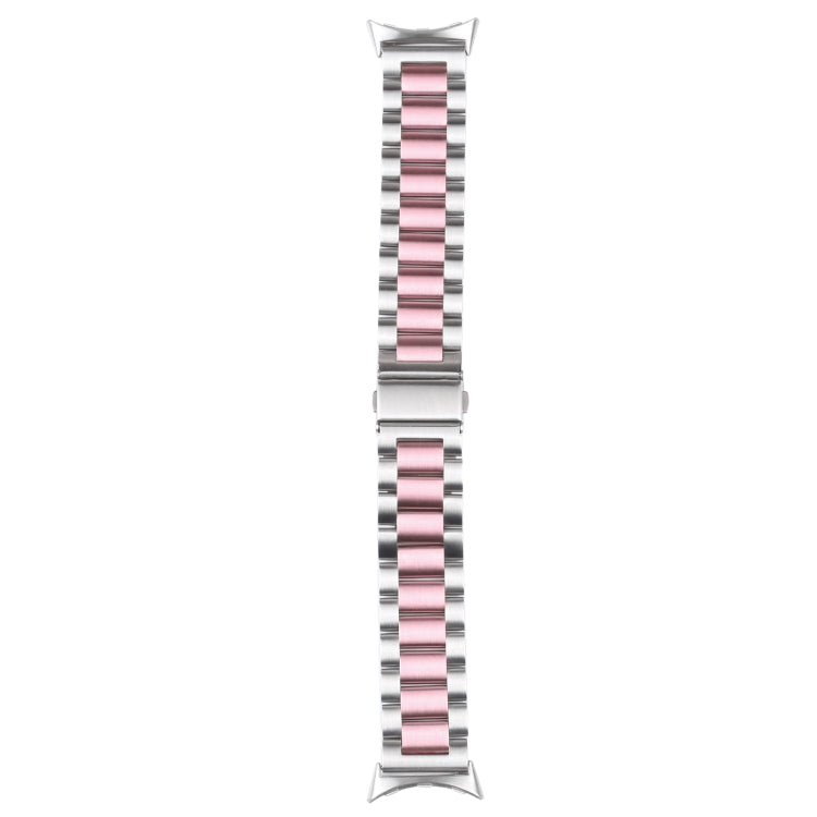 Three Strains Stainless Steel Metal Watch Band, For Google Pixel Watch 4 / 3 / 2 / 1 41mm