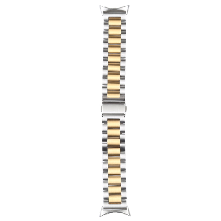 Three Strains Stainless Steel Metal Watch Band, For Google Pixel Watch 4 / 3 / 2 / 1 41mm