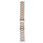 Three Strains Stainless Steel Metal Watch Band, For Google Pixel Watch 4 / 3 / 2 / 1 41mm
