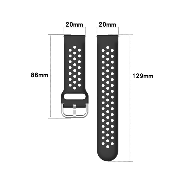 20mm Clasp Solid Color Sport Wrist Strap Watchband, For Huawei Watch GT2 42MM, For Galaxy Watch Active2 / Active