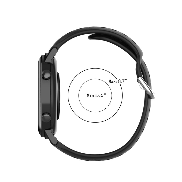 20mm Clasp Solid Color Sport Wrist Strap Watchband, For Huawei Watch GT2 42MM, For Galaxy Watch Active2 / Active