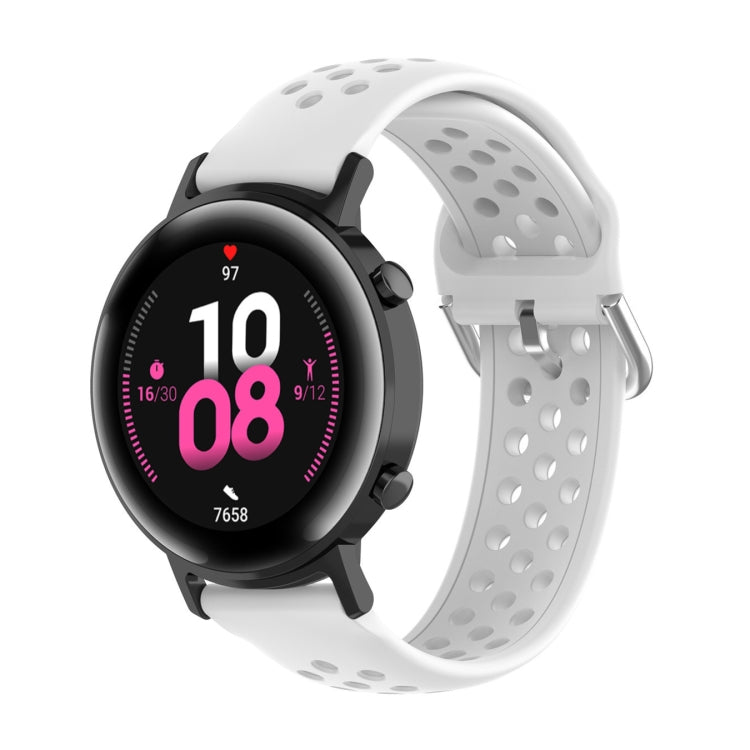 20mm Clasp Solid Color Sport Wrist Strap Watchband, For Huawei Watch GT2 42MM, For Galaxy Watch Active2 / Active