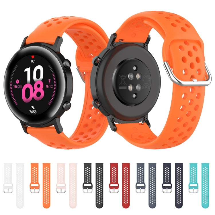 20mm Clasp Solid Color Sport Wrist Strap Watchband, For Huawei Watch GT2 42MM, For Galaxy Watch Active2 / Active