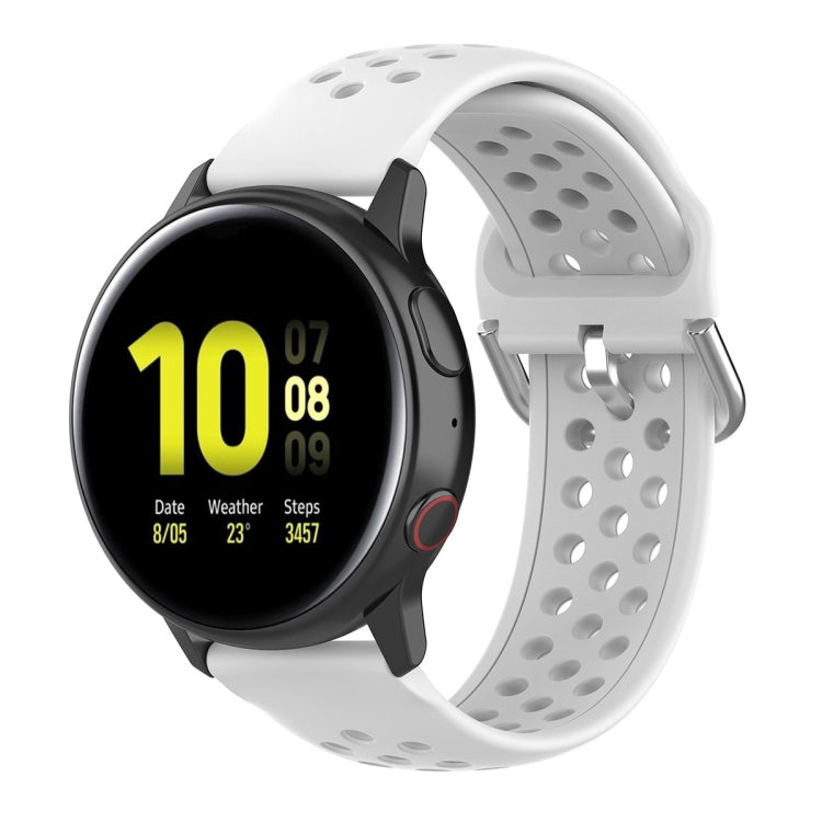 20mm Clasp Solid Color Sport Wrist Strap Watchband, For Huawei Watch GT2 42MM, For Galaxy Watch Active2 / Active