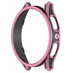 Hanging Sculpture Two-color Protective Watch Case with Tempered Glass Film, For Samsung Galaxy Watch5 Pro 45mm, For Samsung Galaxy Watch5 40mm, For Samsung Galaxy Watch5 44mm, For Samsung Galaxy Watch4 40mm, For Samsung Galaxy Watch4 44mm