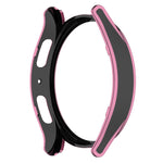 Hanging Sculpture Two-color Protective Watch Case with Tempered Glass Film, For Samsung Galaxy Watch5 Pro 45mm, For Samsung Galaxy Watch5 40mm, For Samsung Galaxy Watch5 44mm, For Samsung Galaxy Watch4 40mm, For Samsung Galaxy Watch4 44mm