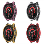 Hanging Sculpture Two-color Protective Watch Case with Tempered Glass Film, For Samsung Galaxy Watch5 Pro 45mm, For Samsung Galaxy Watch5 40mm, For Samsung Galaxy Watch5 44mm, For Samsung Galaxy Watch4 40mm, For Samsung Galaxy Watch4 44mm