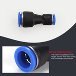 LAIZE 10pcs Plastic Reducing Straight Pneumatic Quick Fitting Connector, PG6-4, PG8-4, PG8-6, PG10-6, PG10-8, PG12-8, PG12-10, PG16-12