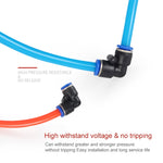LAIZE 10pcs Plastic Elbow Pneumatic Quick Fitting Connector, PV-4, PV-6, PV-8, PV-10, PV-12, PV-14, PV-16