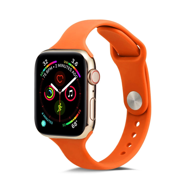 Thin Silicone Replacement Wrist Strap Watchband, For Apple Watch 5/4 44mm & 3/2/1 42mm, For Apple Watch 5/4 40mm & 3/2/1 38mm