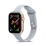 سوار ساعة رفيع بديل من السيليكون، لسلسلة Apple Watch 5/4 مقاس 44مم و 3/2/1 مقاس 42مم، ولسلسلة Apple Watch 5/4 مقاس 40مم و 3/2/1 مقاس 38مم