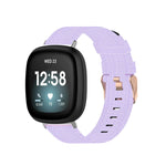 Universal Nylon Weave Canvas Watch Band, For Fitbit Versa 4 / Sense 2