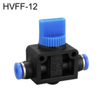 LAIZE Manual Valve Pneumatic Quick Fitting Connector, BUC-4, BUC-6, BUC-8, BUC-10, BUC-12, HVFF-4, HVFF-6, HVFF-8, HVFF-10, HVFF-12