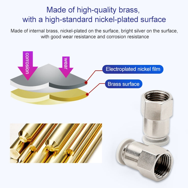 PCF6-02 LAIZE 2pcs Female Thread Straight Pneumatic Quick Fitting Connector, PCF4-01 (10pcs), PCF4-02 (10pcs), PCF6-01 (10pcs), PCF6-02 (2pcs), PCF6-03 (2pcs), PCF6-04 (1pc), PCF8-01 (2pcs), PCF8-02 (2pcs), PCF8-03 (1pc), PCF8-04 (1pc), PCF10-01 (1pc) ...