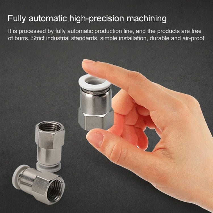 PCF6-02 LAIZE 2pcs Female Thread Straight Pneumatic Quick Fitting Connector, PCF4-01 (10pcs), PCF4-02 (10pcs), PCF6-01 (10pcs), PCF6-02 (2pcs), PCF6-03 (2pcs), PCF6-04 (1pc), PCF8-01 (2pcs), PCF8-02 (2pcs), PCF8-03 (1pc), PCF8-04 (1pc), PCF10-01 (1pc) ...