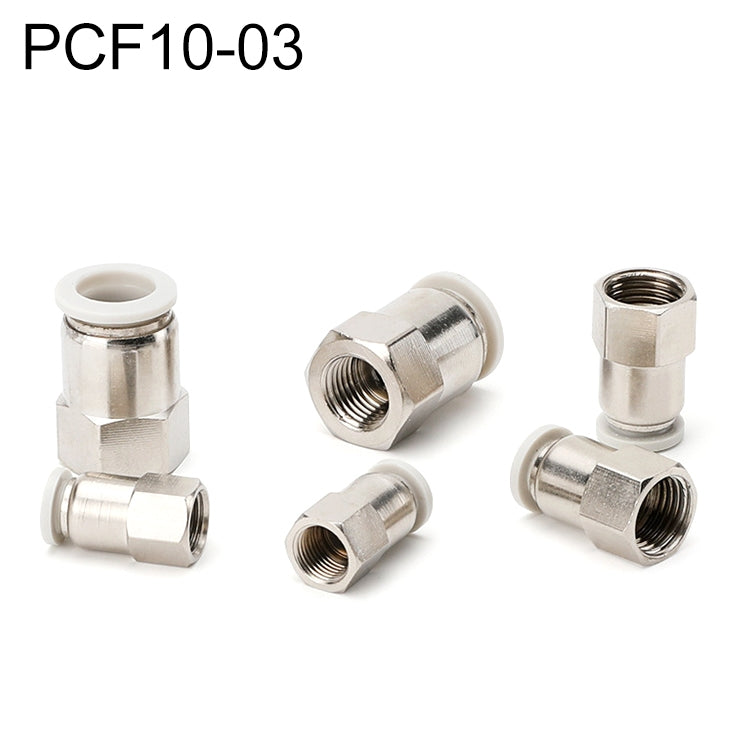 PCF6-02 LAIZE 2pcs Female Thread Straight Pneumatic Quick Fitting Connector, PCF4-01 (10pcs), PCF4-02 (10pcs), PCF6-01 (10pcs), PCF6-02 (2pcs), PCF6-03 (2pcs), PCF6-04 (1pc), PCF8-01 (2pcs), PCF8-02 (2pcs), PCF8-03 (1pc), PCF8-04 (1pc), PCF10-01 (1pc) ...