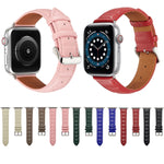 Genuine Leather Watch Band, For Apple Watch Ultra 49mm / Series 8&7 45mm / SE 2&6&SE&5&4 44mm / 3&2&1 42mm, For Apple Watch Series 8&7 41mm / SE 2&6&SE&5&4 40mm / 3&2&1 38mm